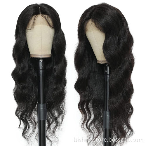 Lace Front Wigs Human Hair 30 inch Body Wave T Lace Frontal Wigs For Black Woman 150% Density 12A Dyale Natural Black Hair Wig